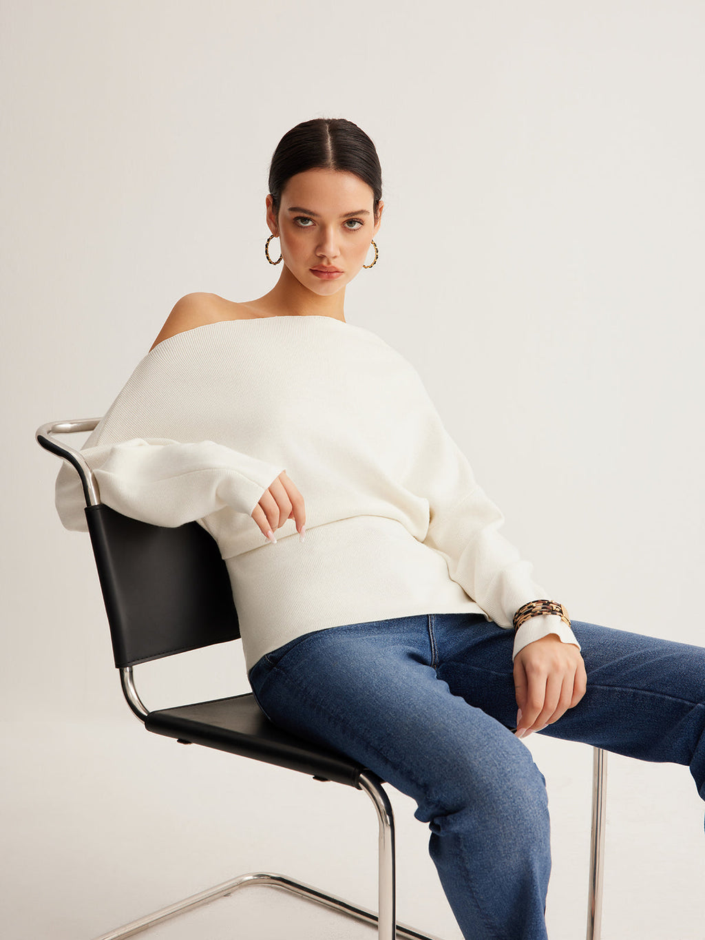 Women’s One Shoulder Long Sleeve Blouse | Elegant Long Sleeve Top for Women