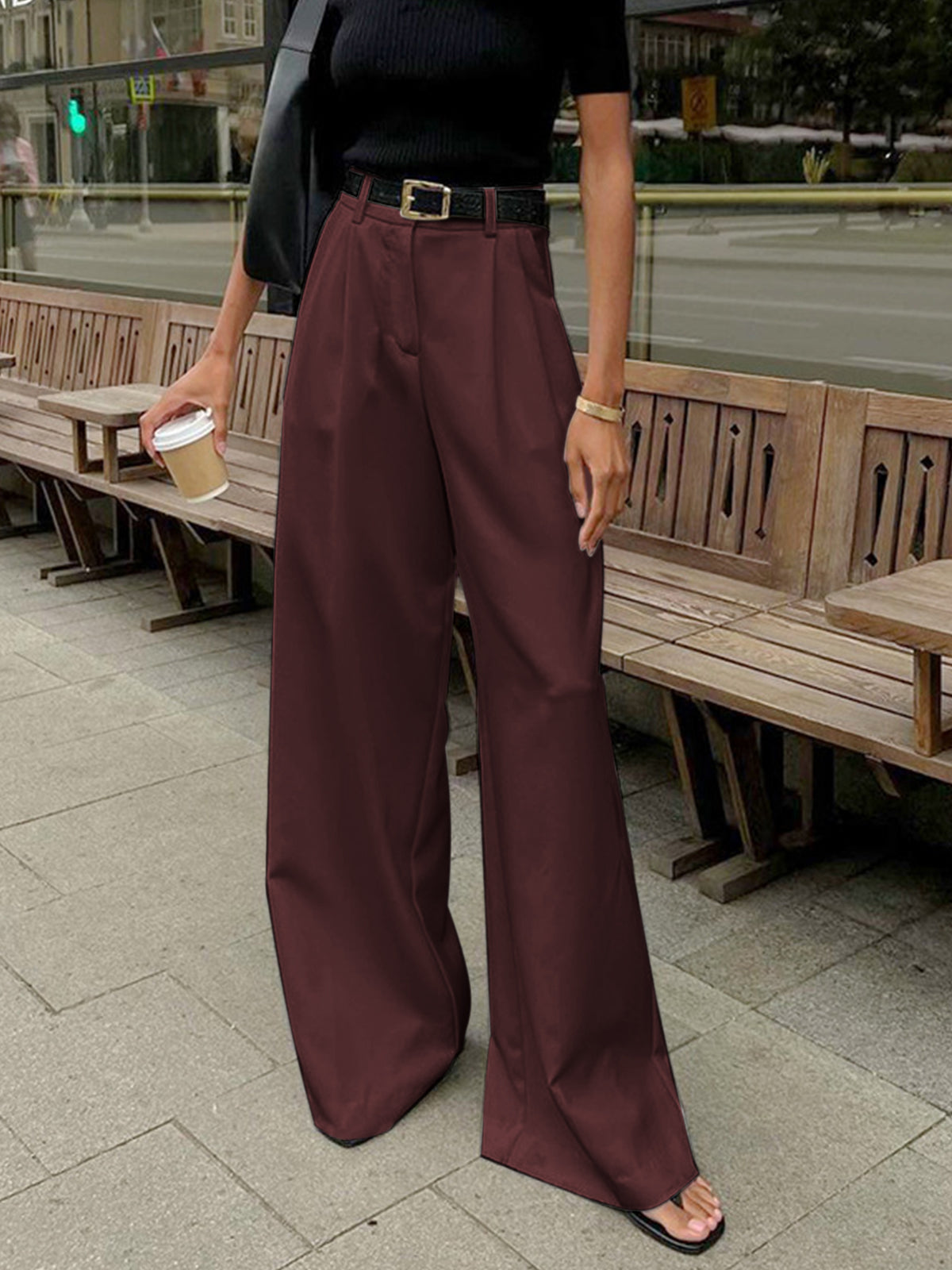 Women’s High Waist Pants | Wide Leg