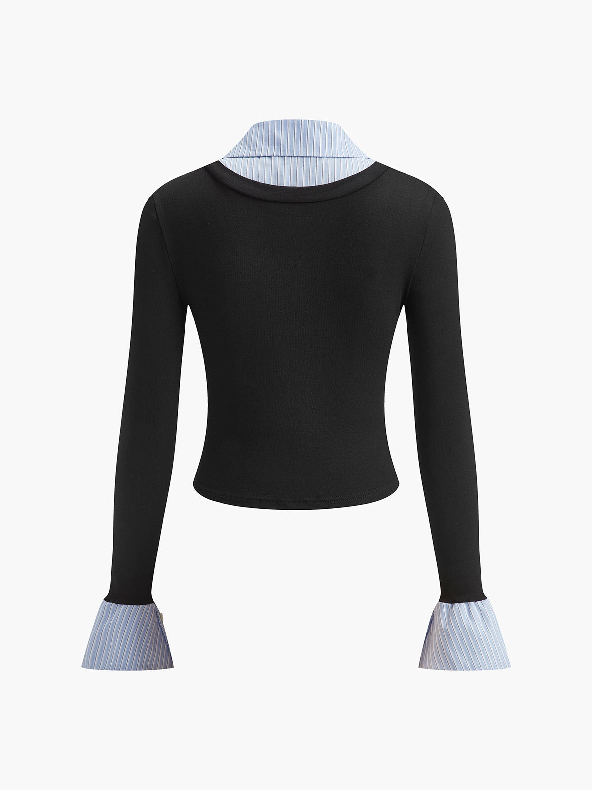Women’s Long Sleeve Polo Collar Blouse | Elegant Long Sleeve Top for Women