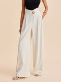 Women’s High Waist Wide Leg Trousers | Elegant Wide Leg Pants for Women
