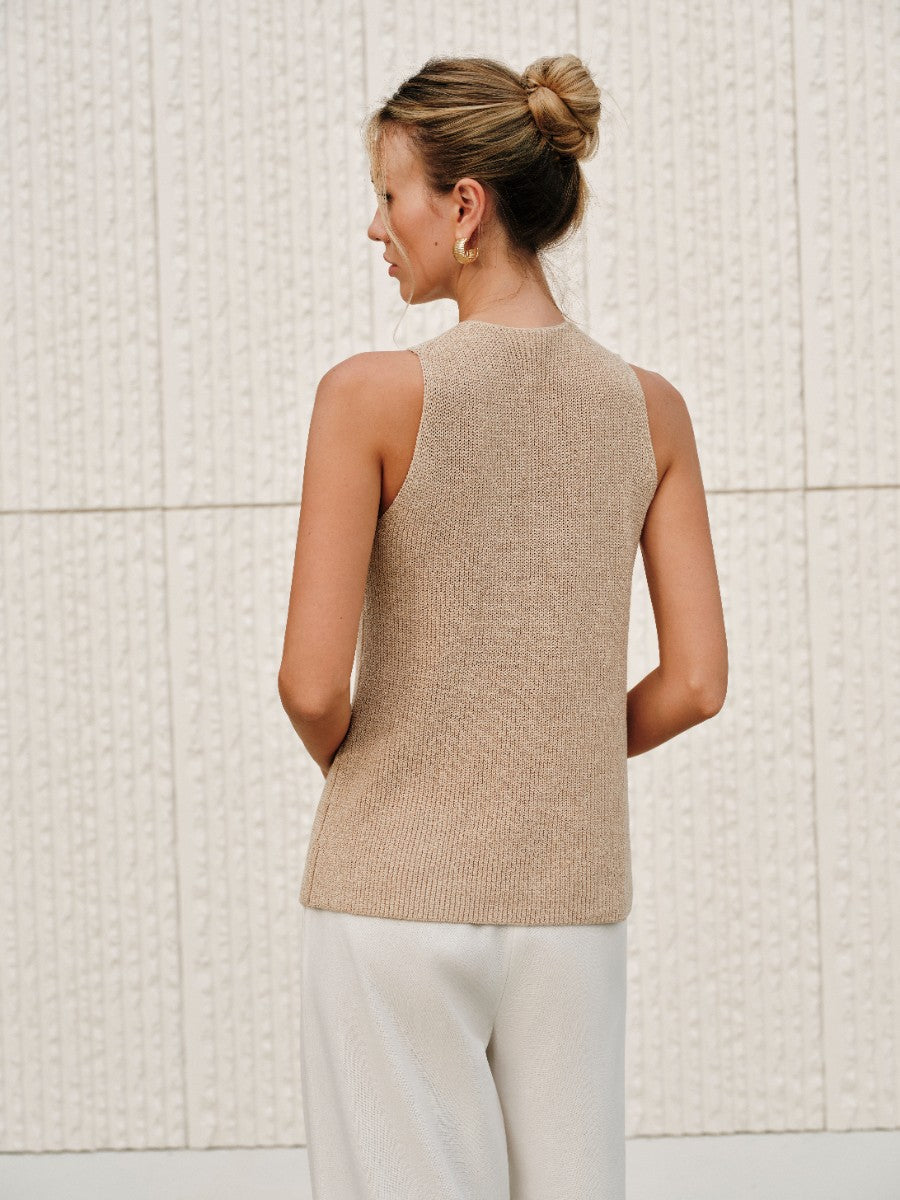 Women’s Halter Neck Tank Top in Cross Over Elegant Style | Women Tank Top