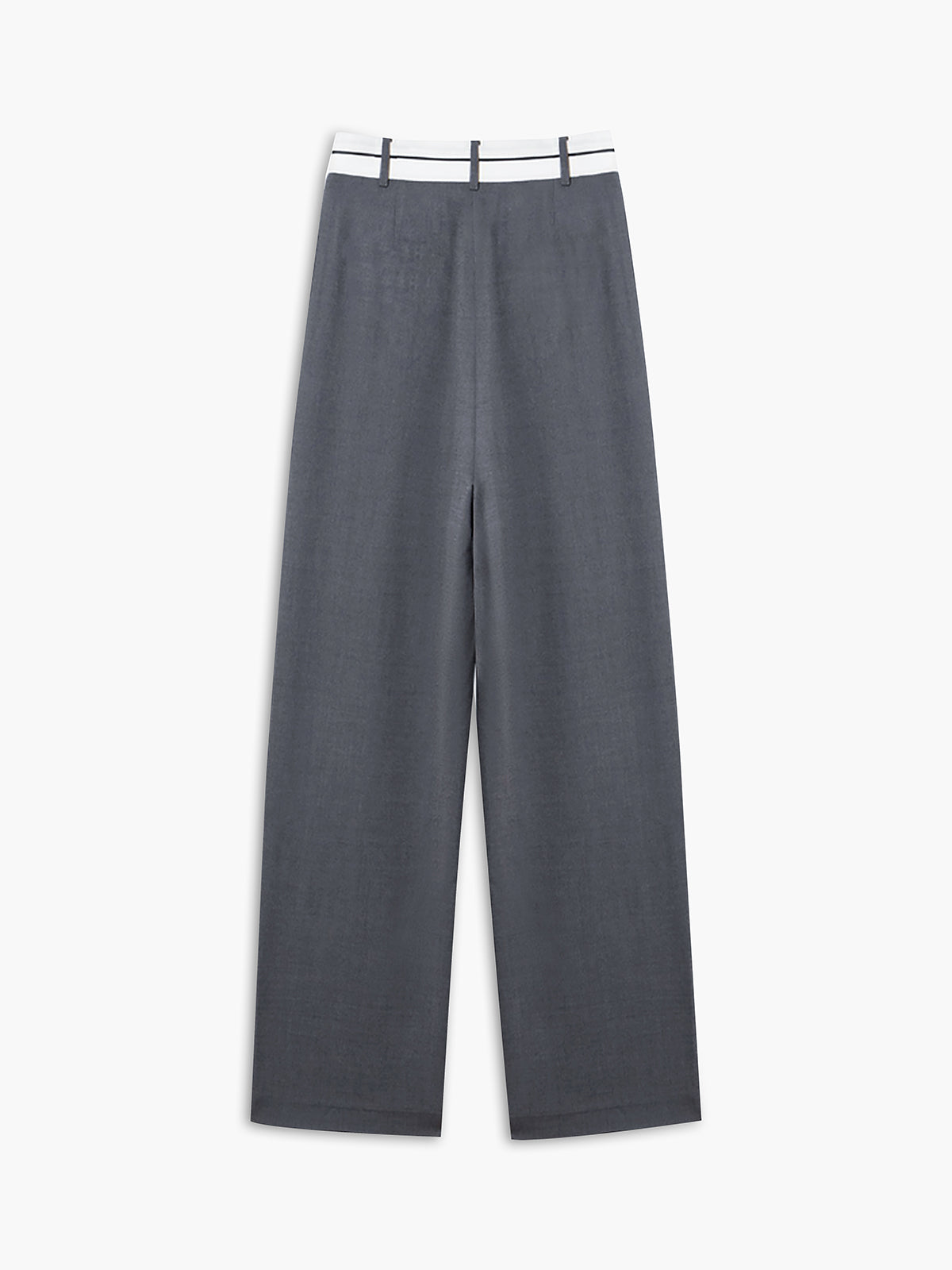Women’s Wide Leg Dress Trousers in Asymmetrical Waist Style | Wide Leg Trousers Women