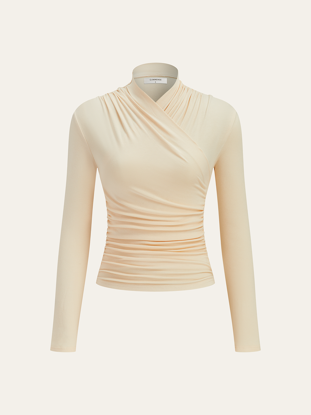 Women’s Cross Over Long Sleeve Top in Slim Fit Elegant Style | Women Blouse