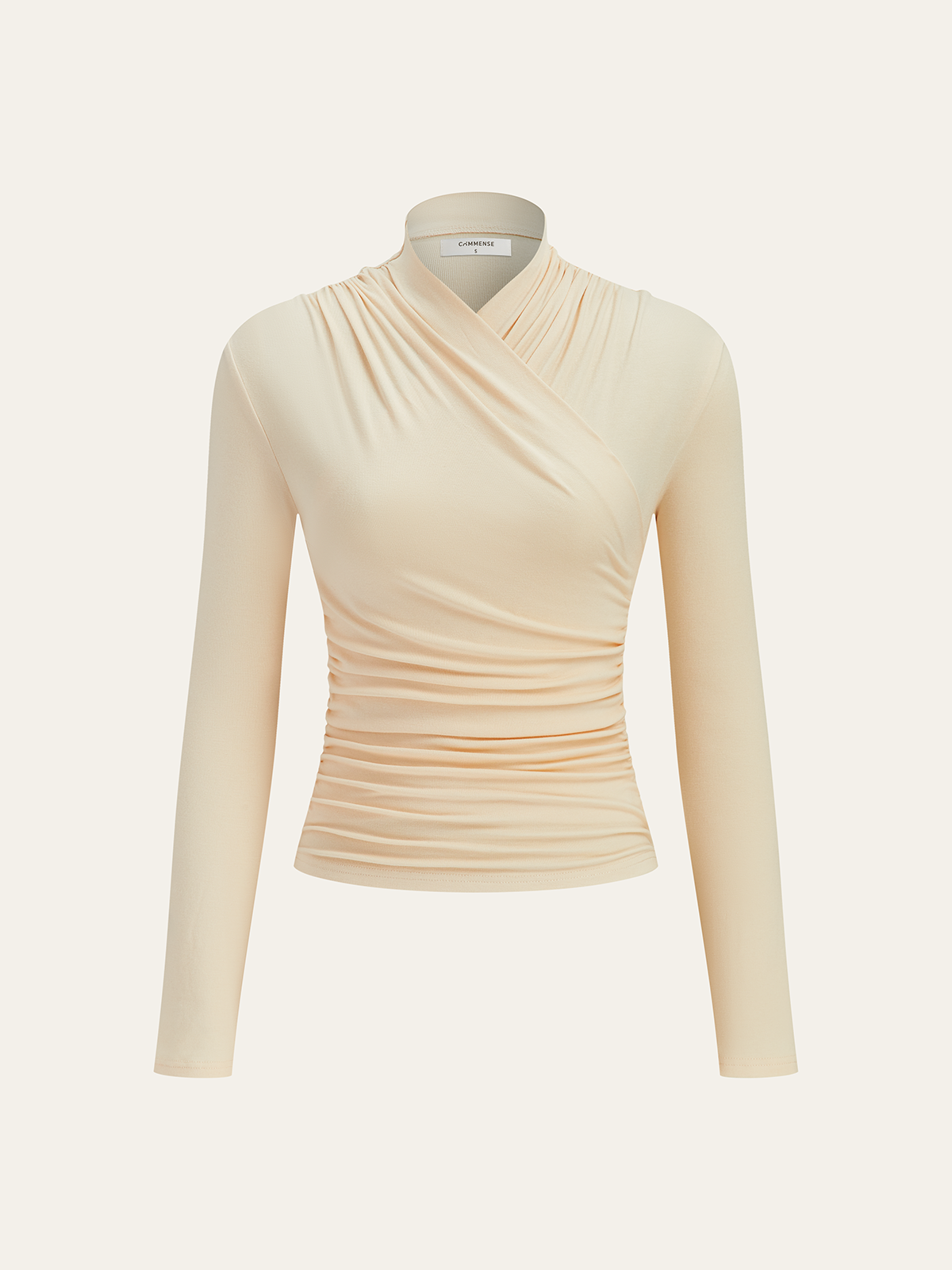 Women’s Cross Over Long Sleeve Top in Slim Fit Elegant Style | Women Blouse