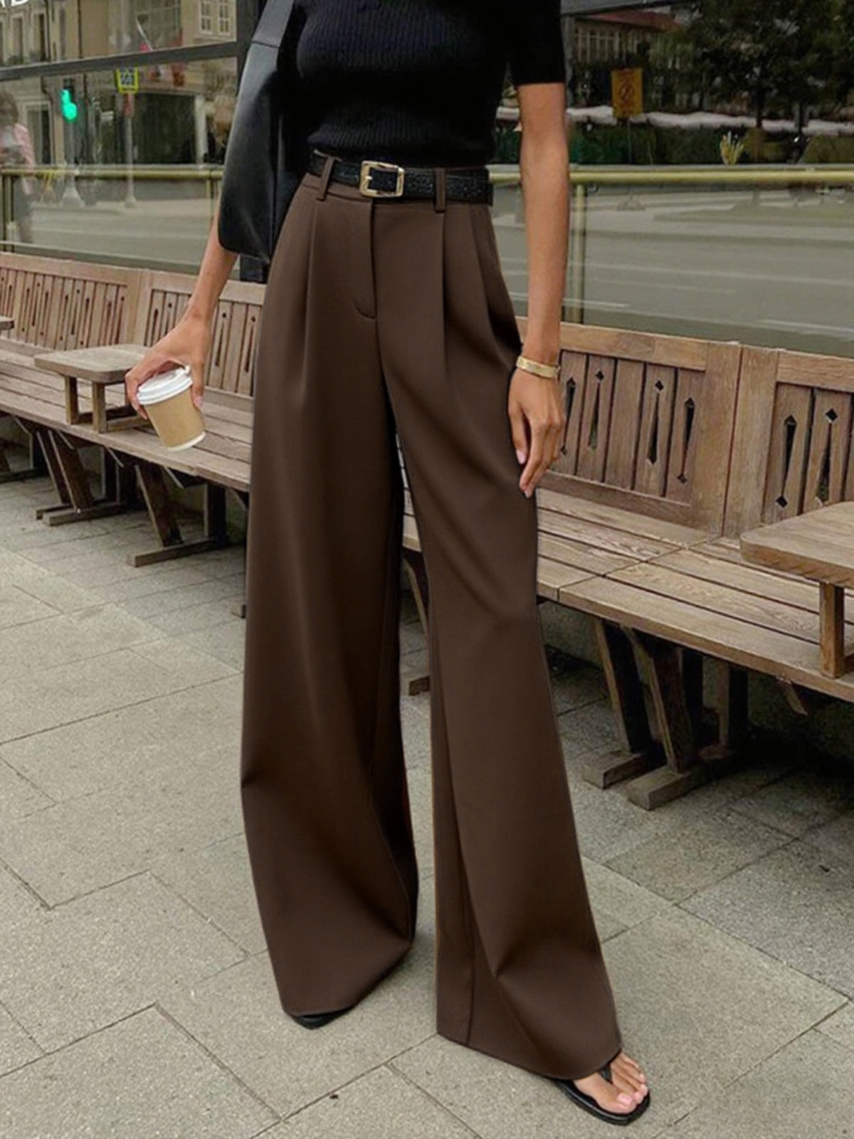 Women’s High Waist Pants | Wide Leg