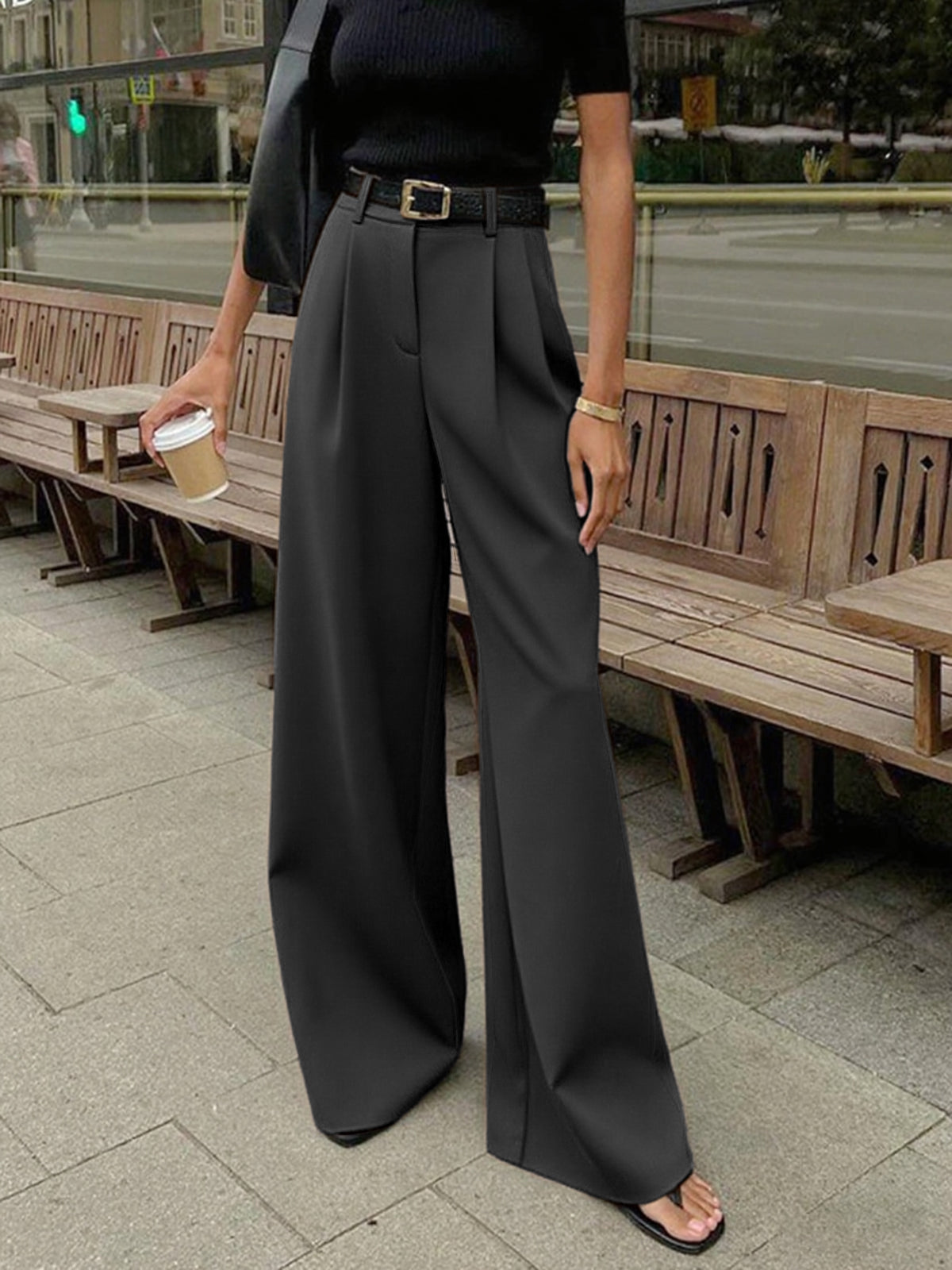 Women’s High Waist Pants | Wide Leg