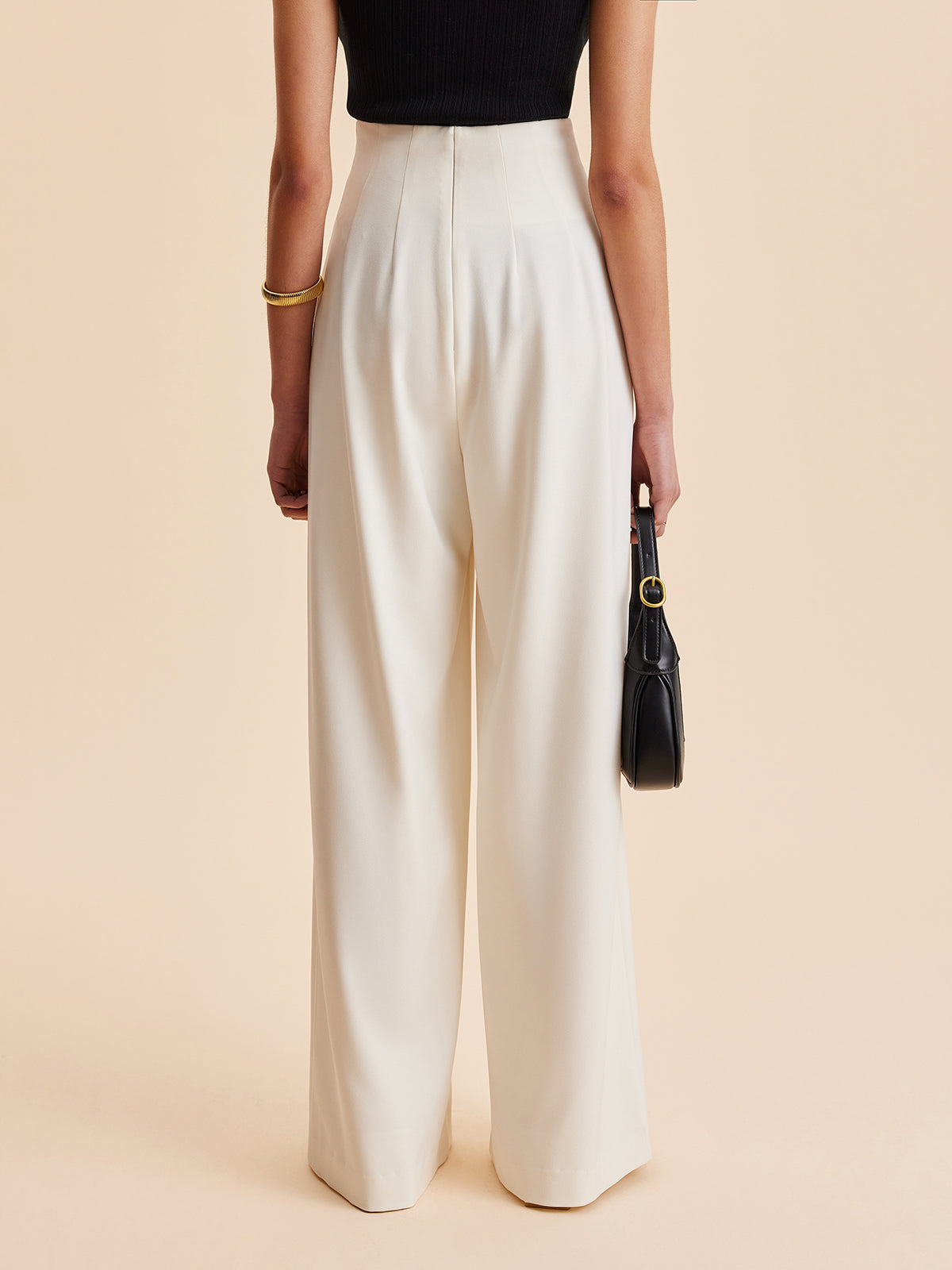 Women’s High Waist Wide Leg Trousers | Elegant Wide Leg Pants for Women