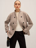 Women’s Long Jacket | Double-Breasted