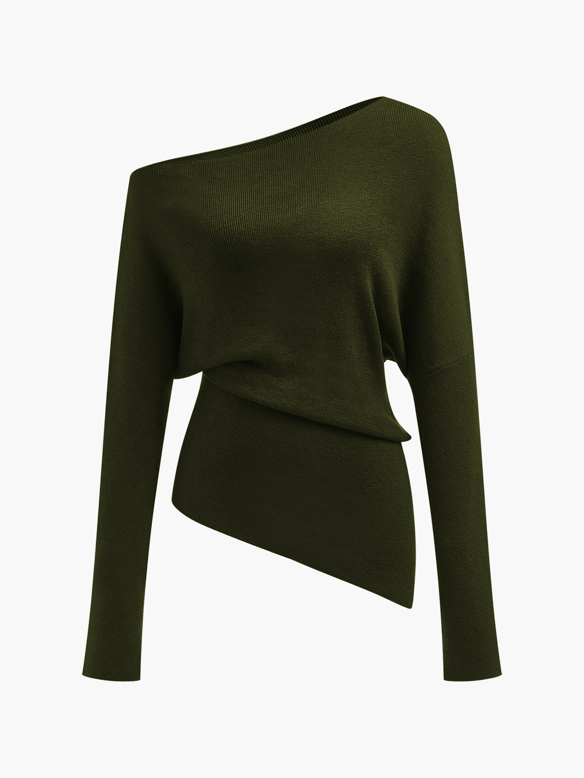 Women’s One Shoulder Long Sleeve Blouse | Elegant Long Sleeve Top for Women