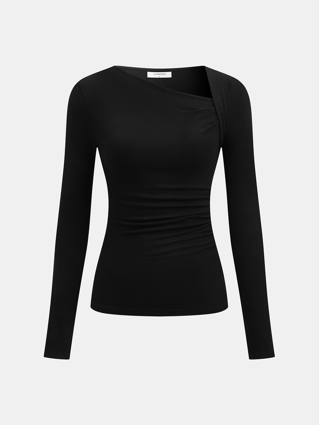 Women’s Asymmetric Long Sleeve Top in Slim Fit Elegant Style | Women Blouse