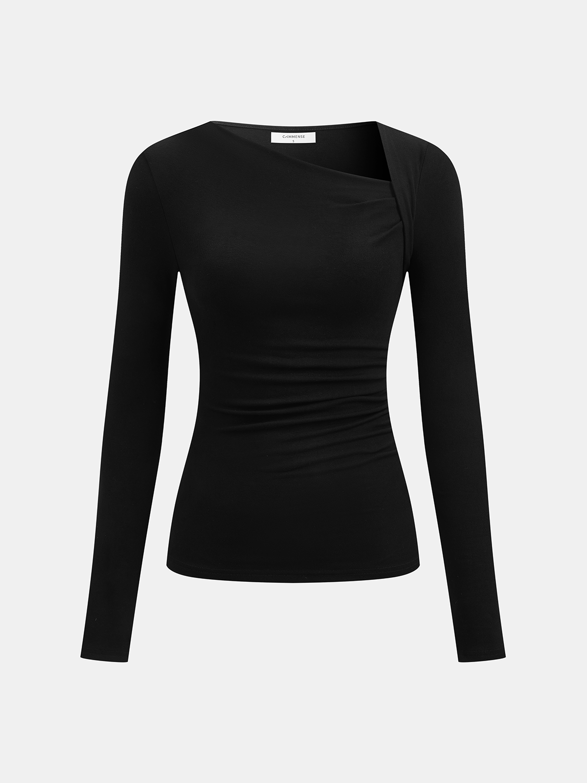 Women’s Asymmetric Long Sleeve Top in Slim Fit Elegant Style | Women Blouse