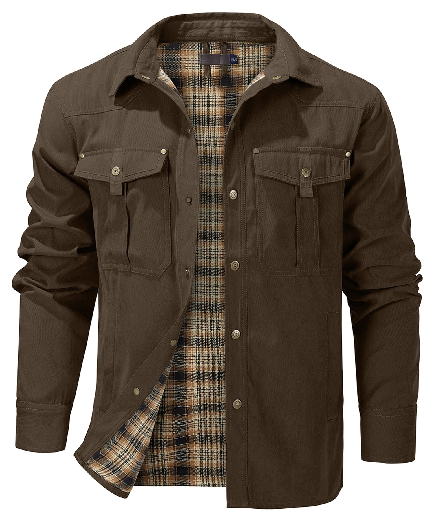 Men’s Casual Jacket | Button-Up and Pockets