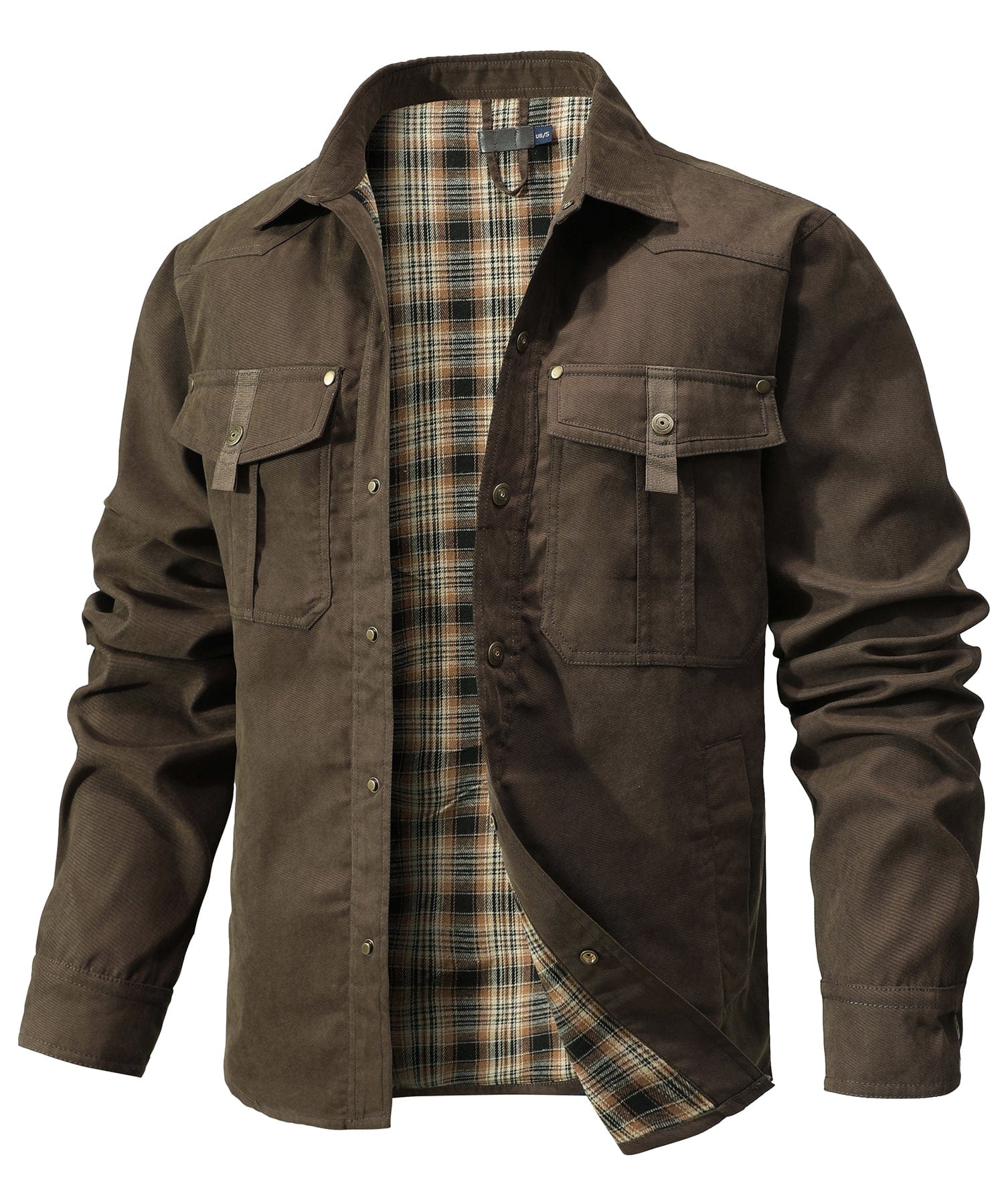 Men’s Casual Jacket | Button-Up and Pockets