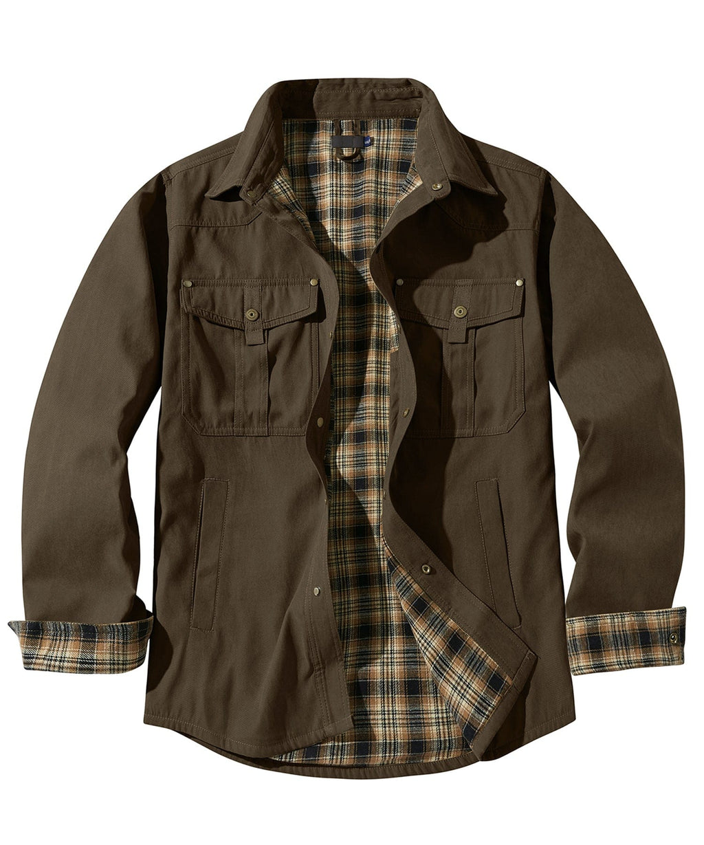 Men’s Casual Jacket | Button-Up and Pockets