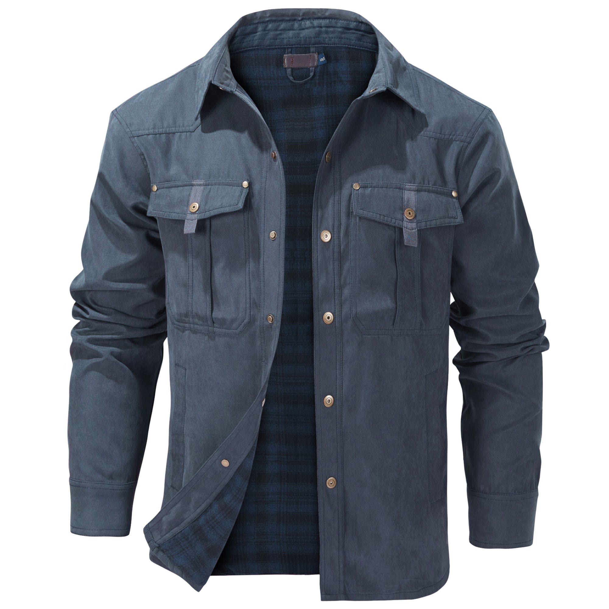 Men’s Casual Jacket | Button-Up and Pockets