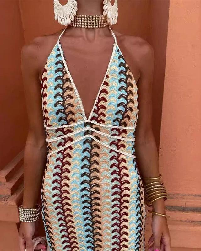 Women’s Wedding Guest Dress | Halter Maxi