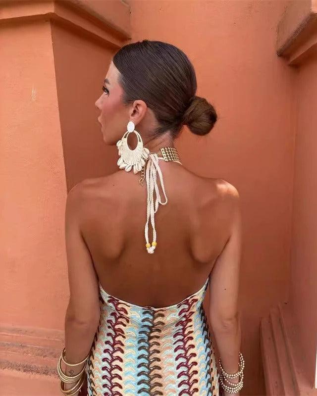Women’s Wedding Guest Dress | Halter Maxi