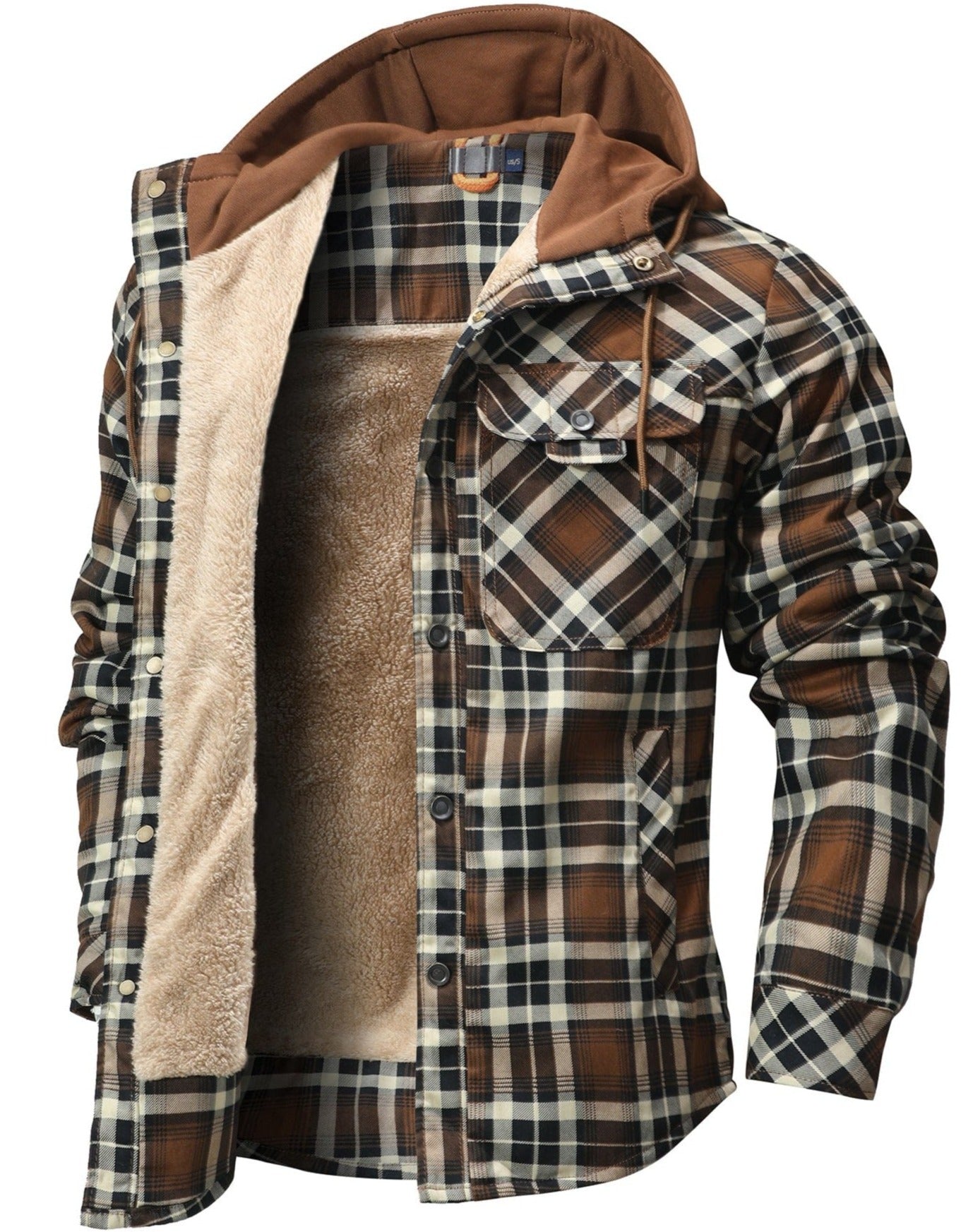 Men’s Hooded Jacket | Zip-Up Pockets
