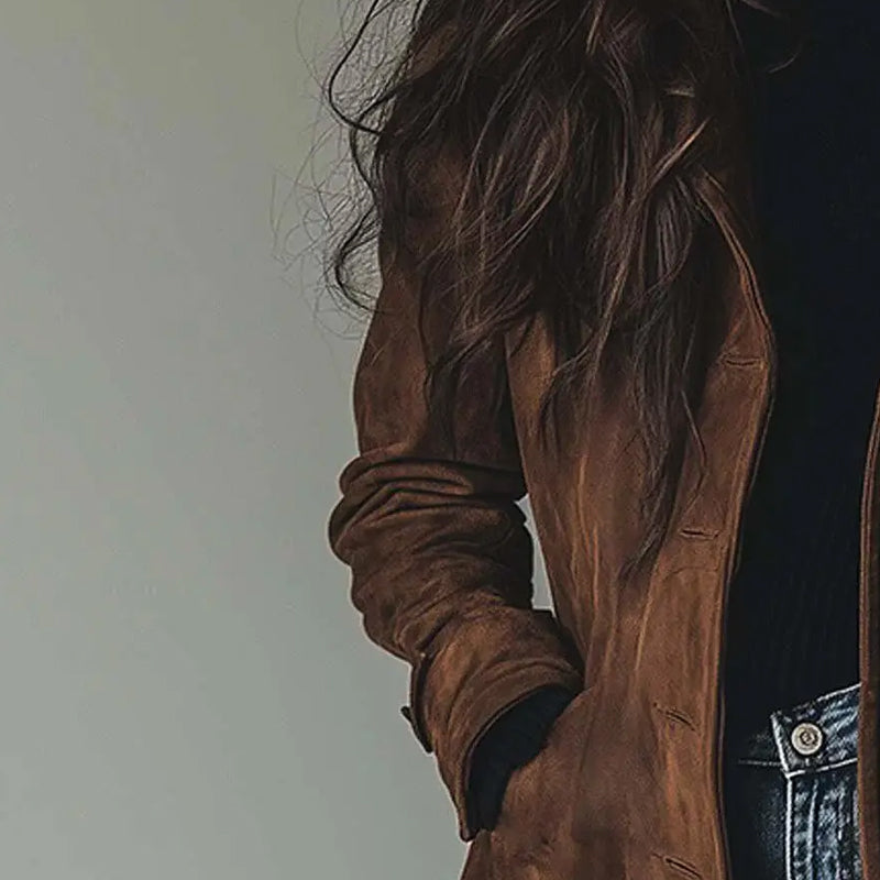 Women’s Long Trench Coat | Double-Breasted