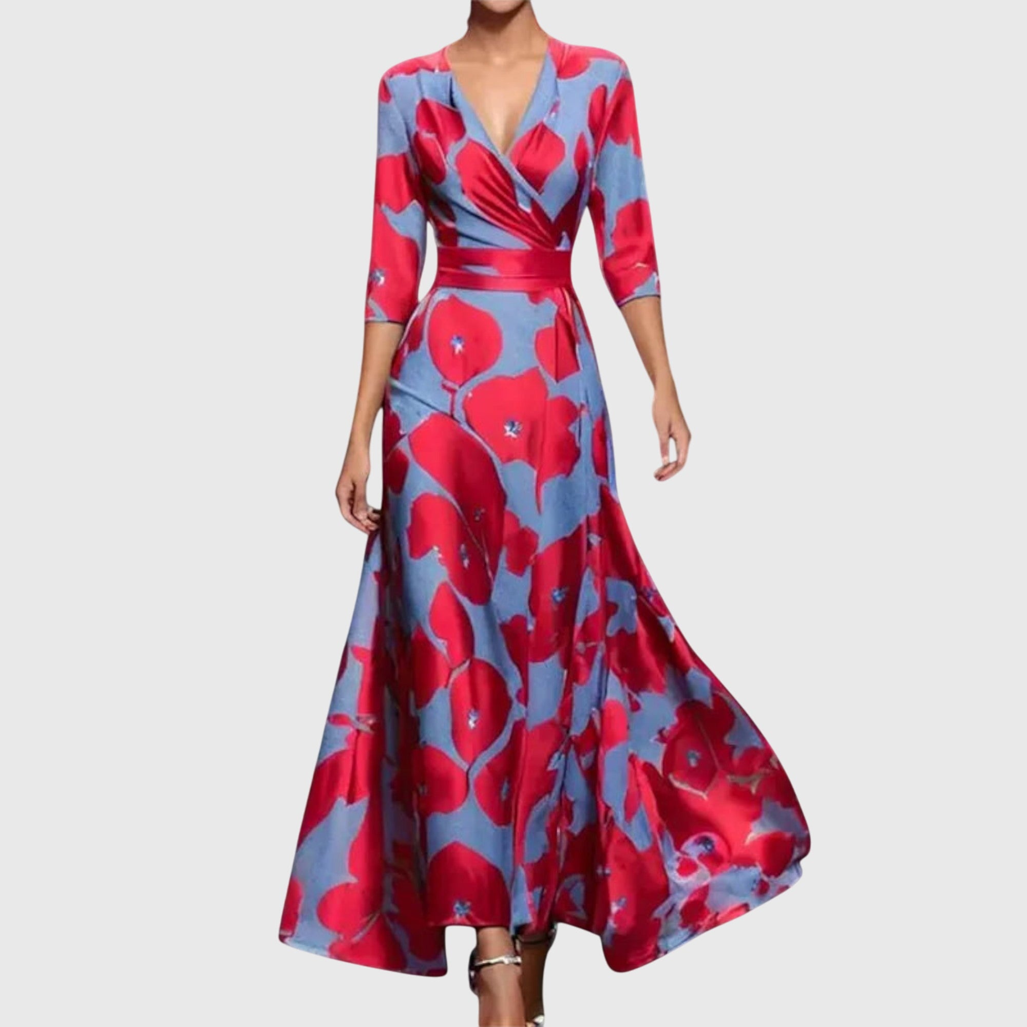 Women’s Wedding Guest Dress | V-Neck Maxi