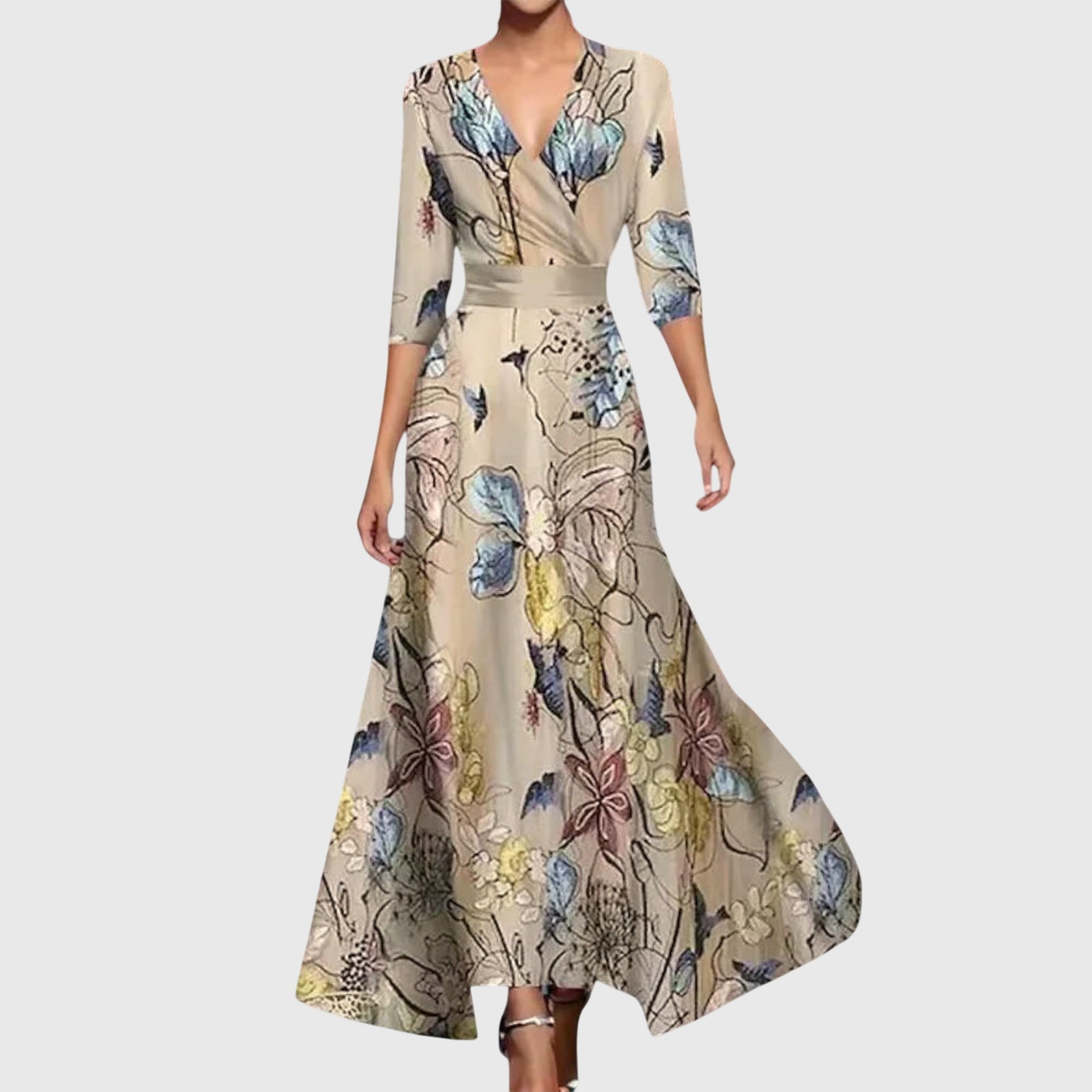 Women’s Wedding Guest Dress | V-Neck Maxi