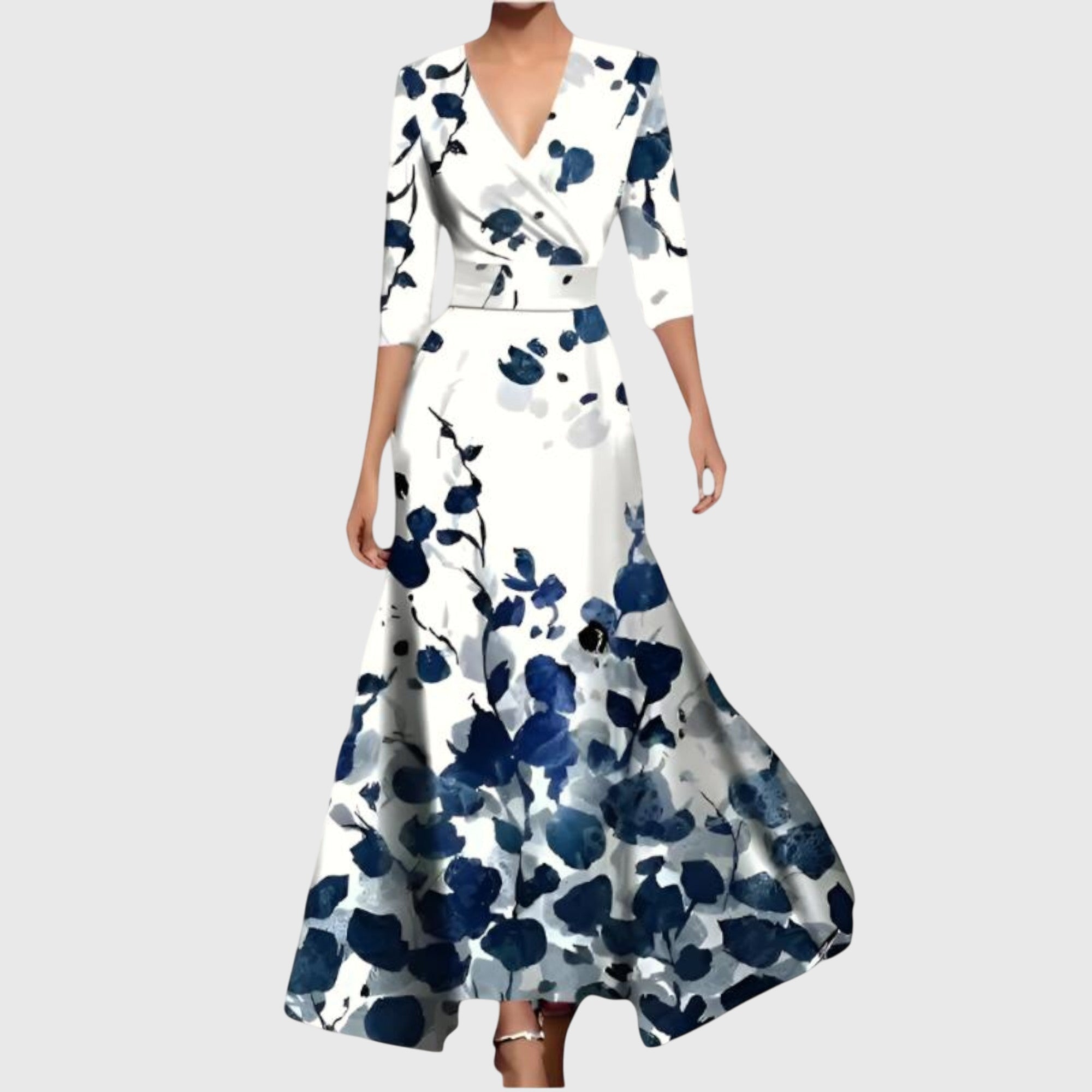Women’s Wedding Guest Dress | V-Neck Maxi