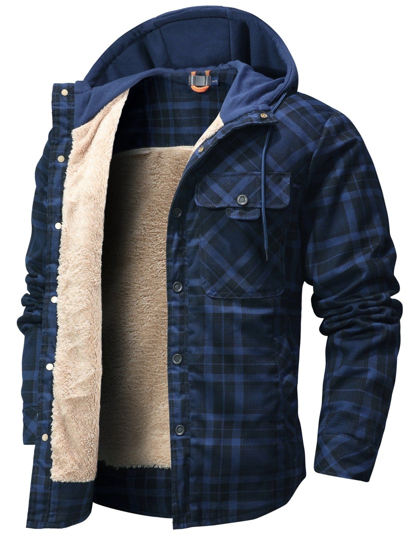 Men’s Hooded Jacket | Zip-Up Pockets