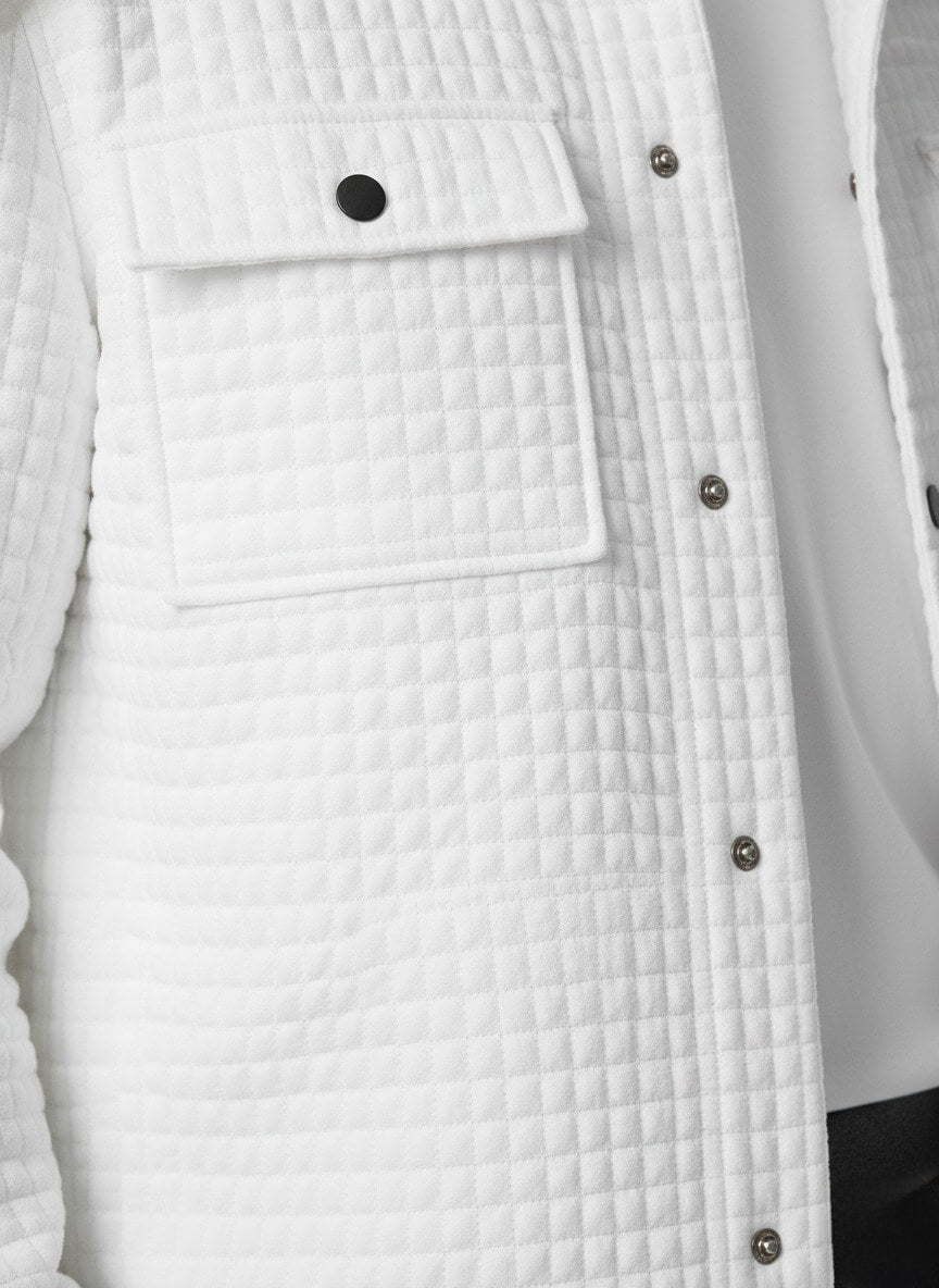Men’s Quilted Jacket | Button Up Pockets