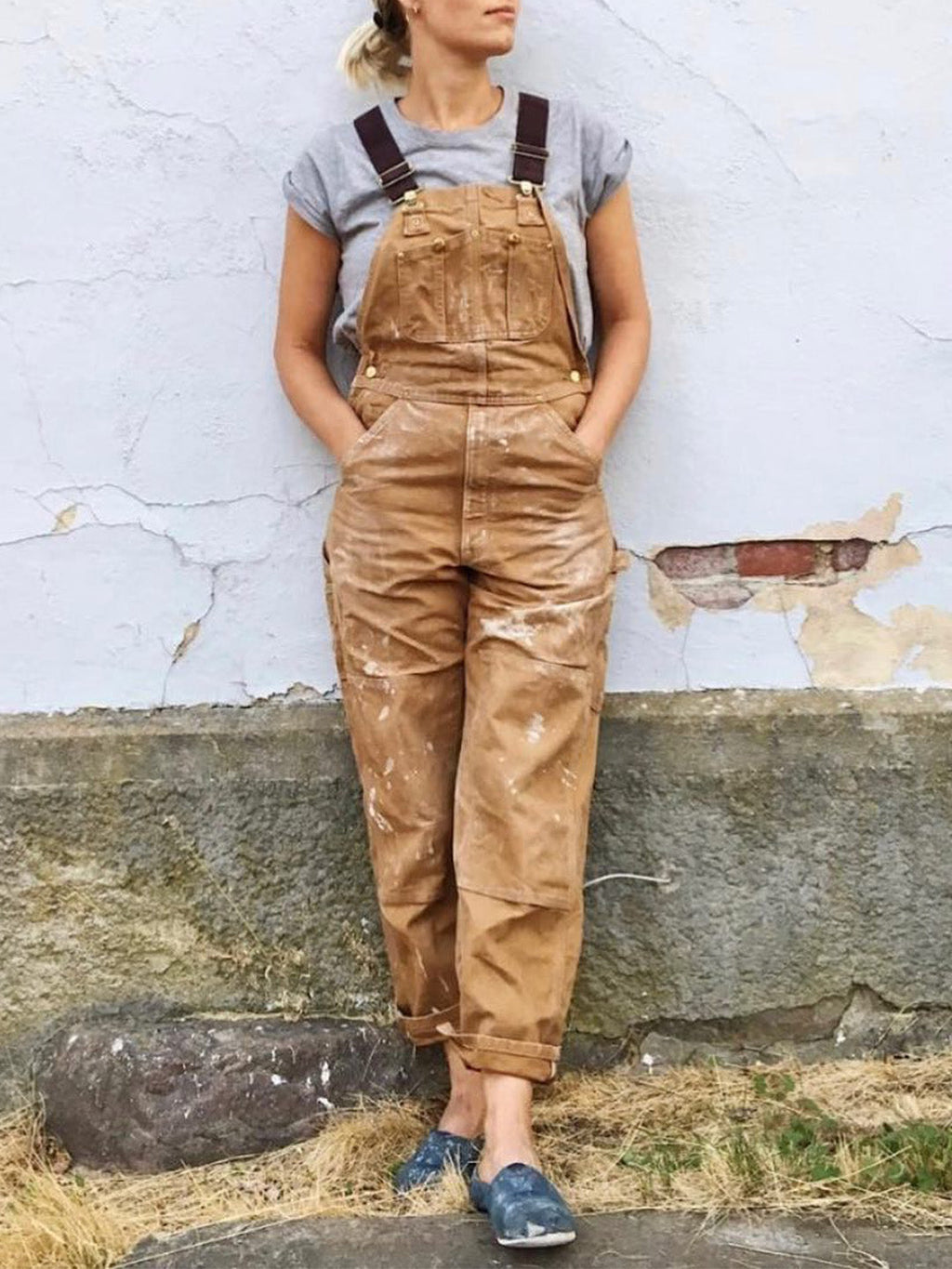 Women’s Cargo Jumpsuit | Straight Leg and Pockets