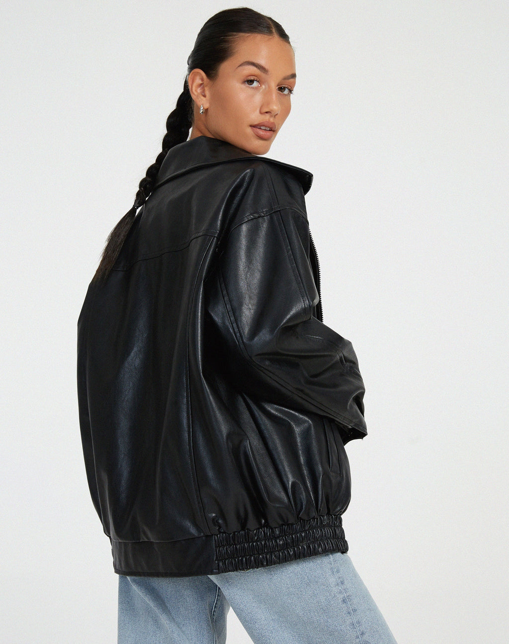 Women’s Oversized Bomber Jacket | Zip-Up
