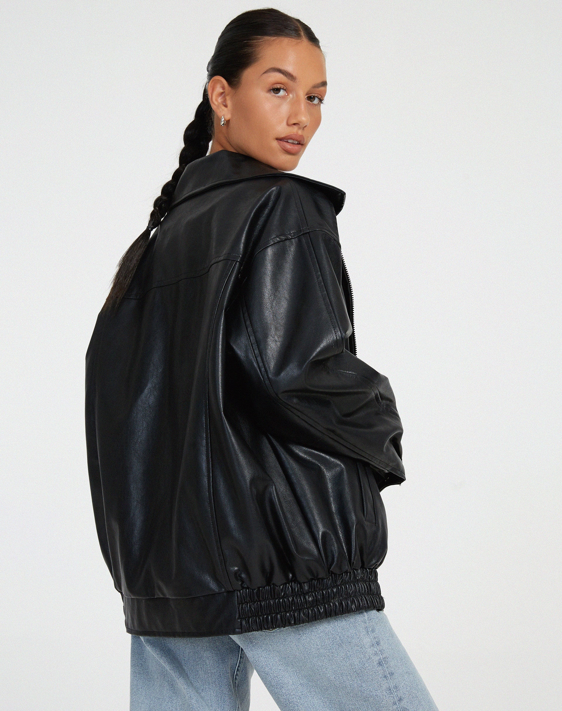 Women’s Oversized Bomber Jacket | Zip-Up