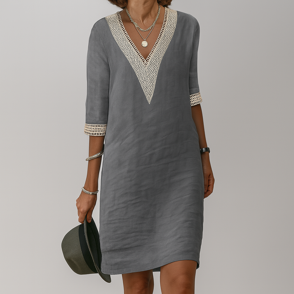 Women’s Summer Dress with V-Neck | Mini