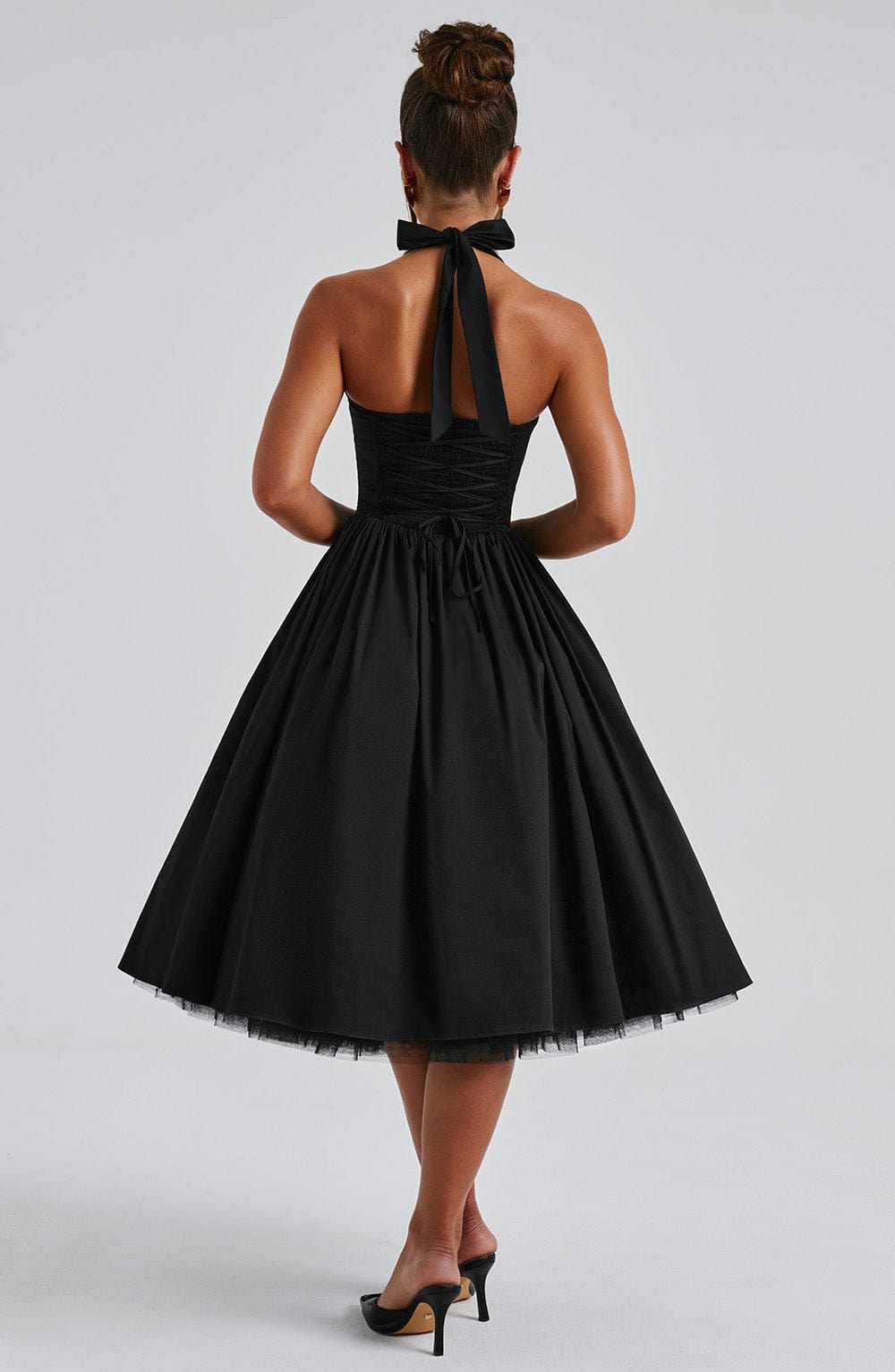 Women’s Wedding Guest Dress with Halter Neck | Midi
