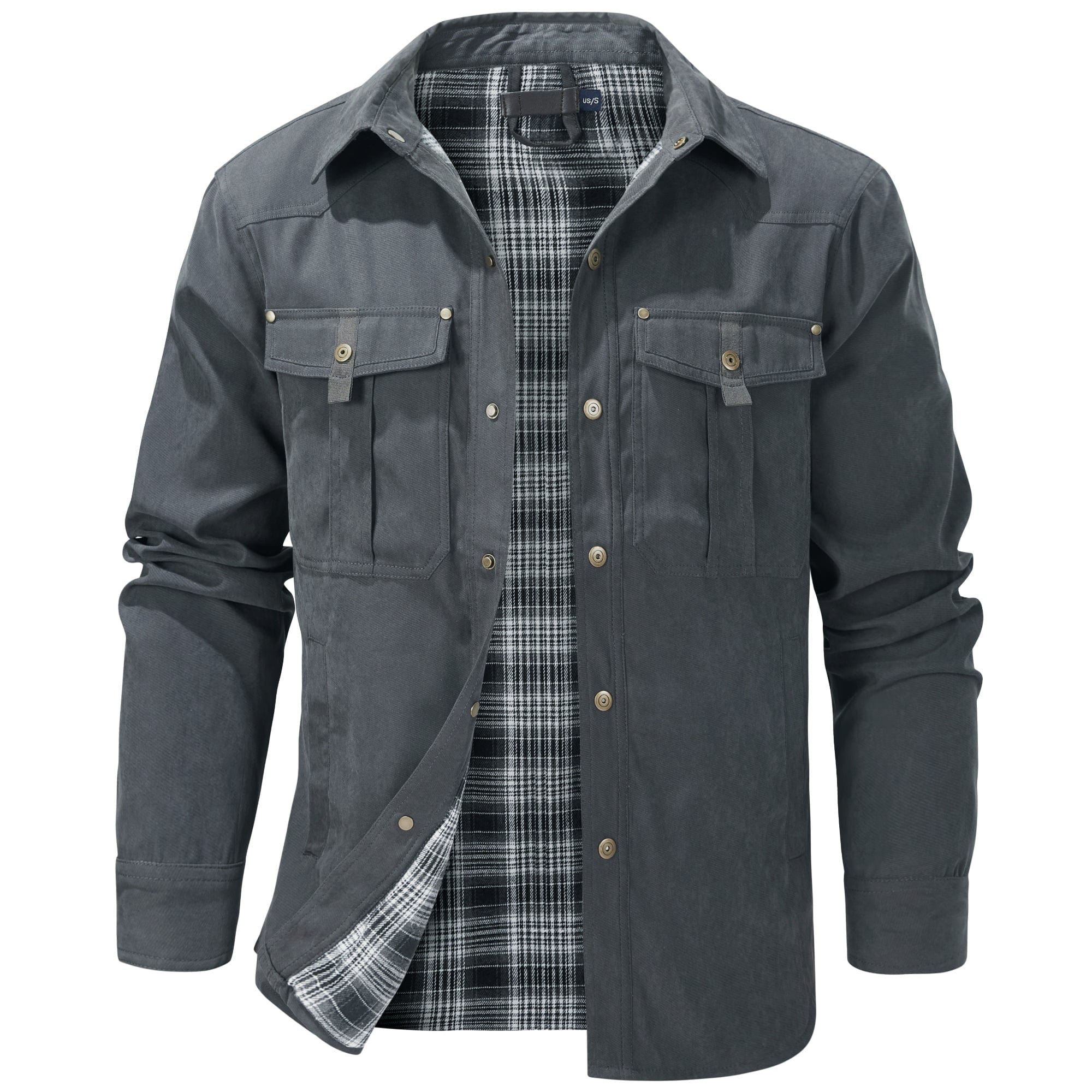 Men’s Casual Jacket | Button-Up and Pockets