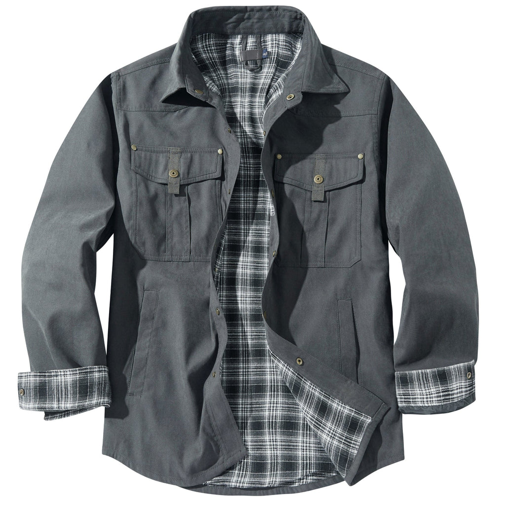 Men’s Casual Jacket | Button-Up and Pockets