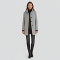 Women’s Casual Coat | Button-Up Pockets