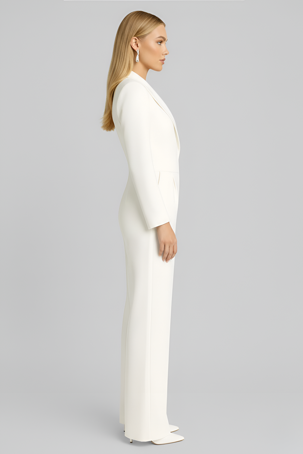 Women’s Formal Jumpsuit | Long Sleeve Wide Leg