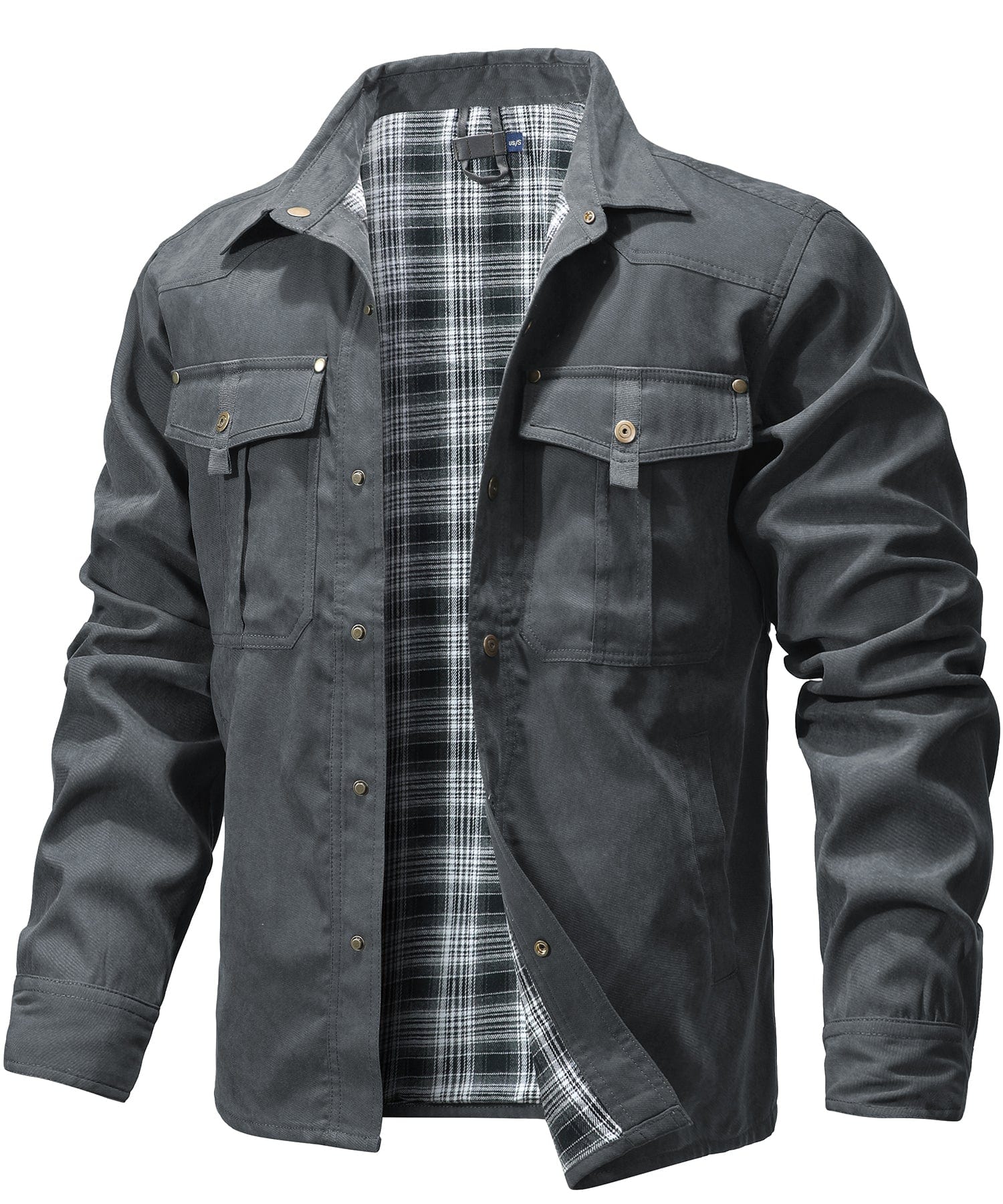 Men’s Casual Jacket | Button-Up and Pockets