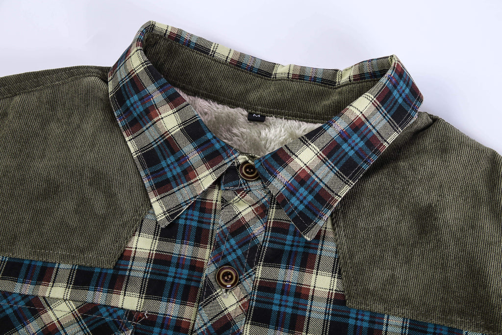 Men’s Casual Fleece Jacket | Button-Up
