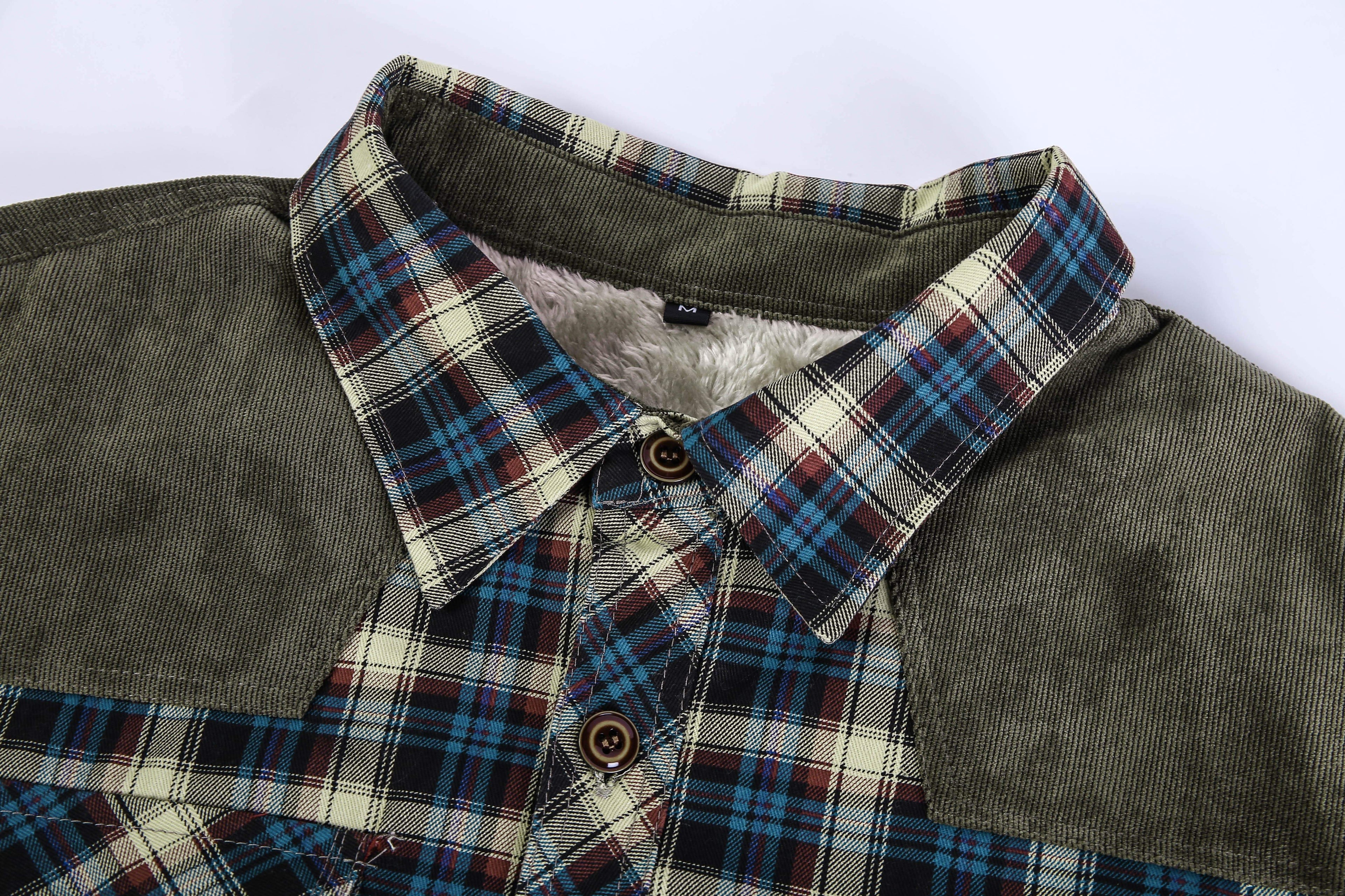 Men’s Casual Fleece Jacket | Button-Up