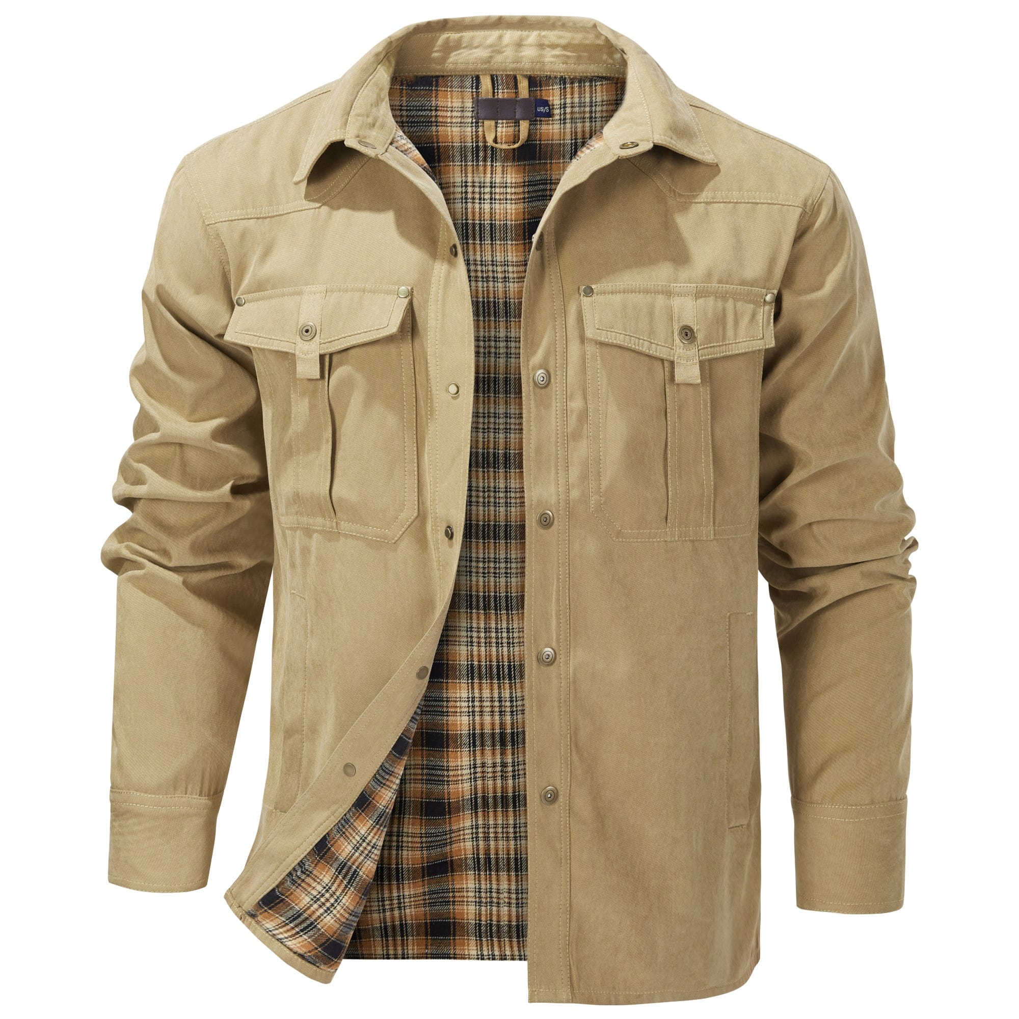 Men’s Casual Jacket | Button-Up and Pockets