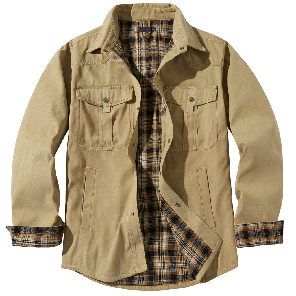Men’s Casual Jacket | Button-Up and Pockets