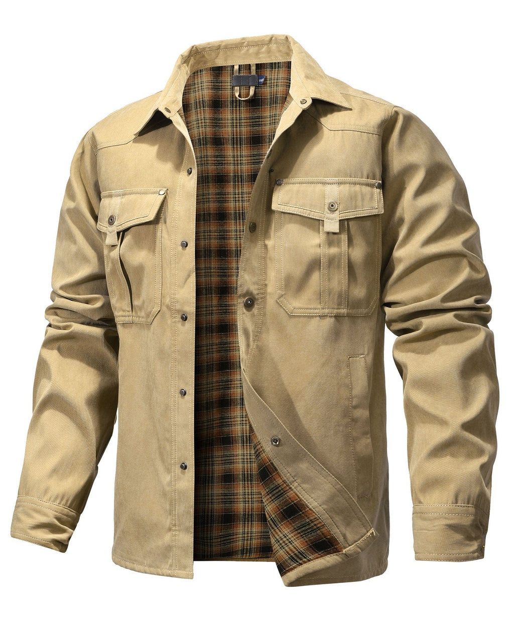 Men’s Casual Jacket | Button-Up and Pockets