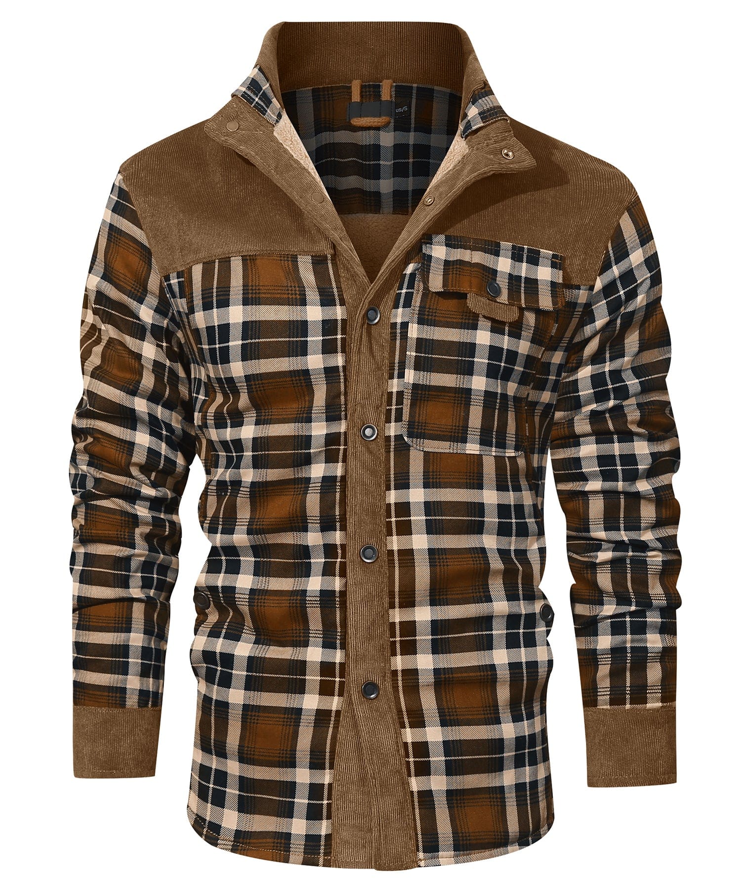 Men’s Casual Jacket | Button-Up Pockets