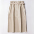 Women’s High Waist Midi Skirt | Elegant Leather Style Midi Skirt for Women