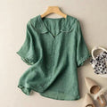 Women’s Casual Blouse | Scalloped Collar