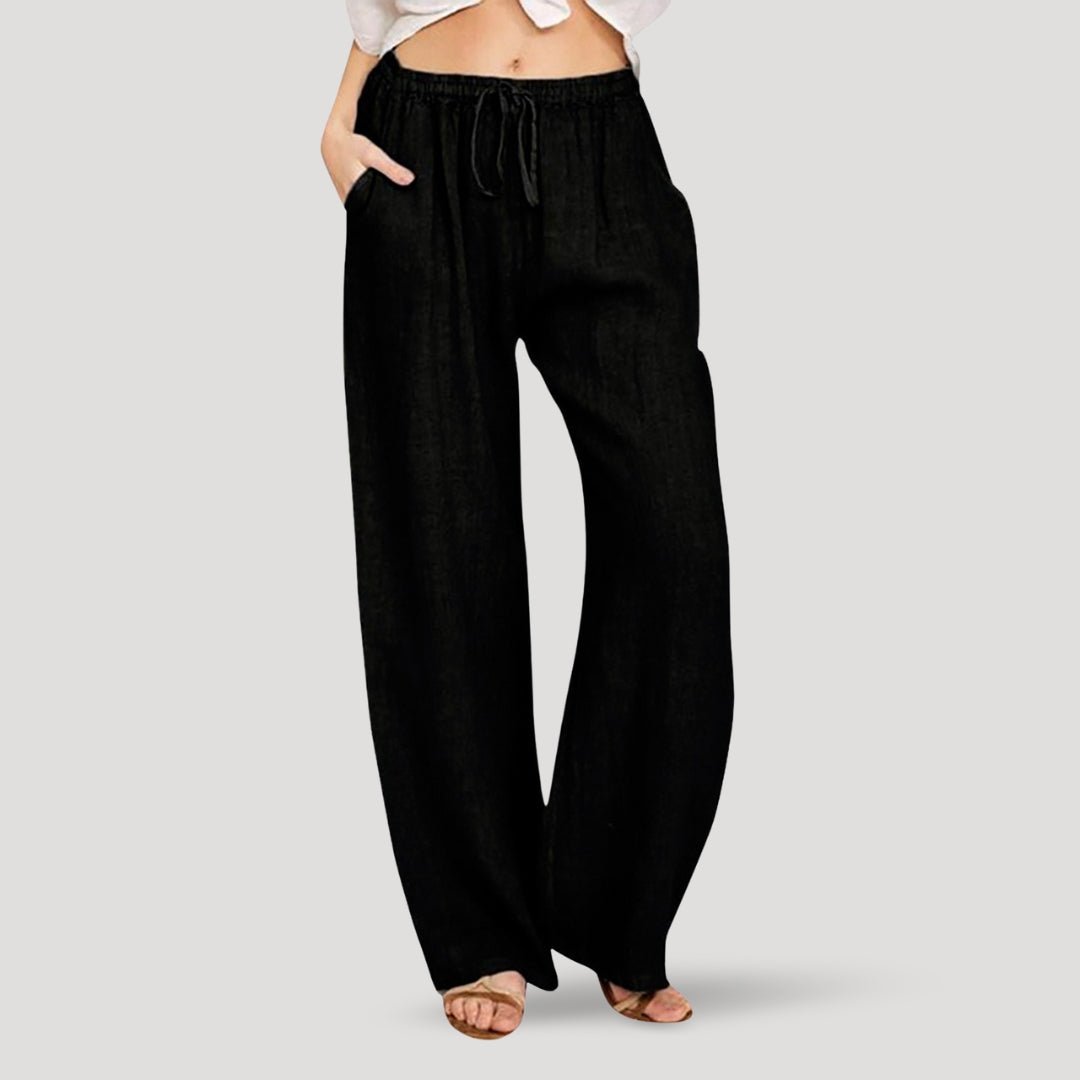 Women’s Casual Trousers | Wide Leg and Drawstring Waist