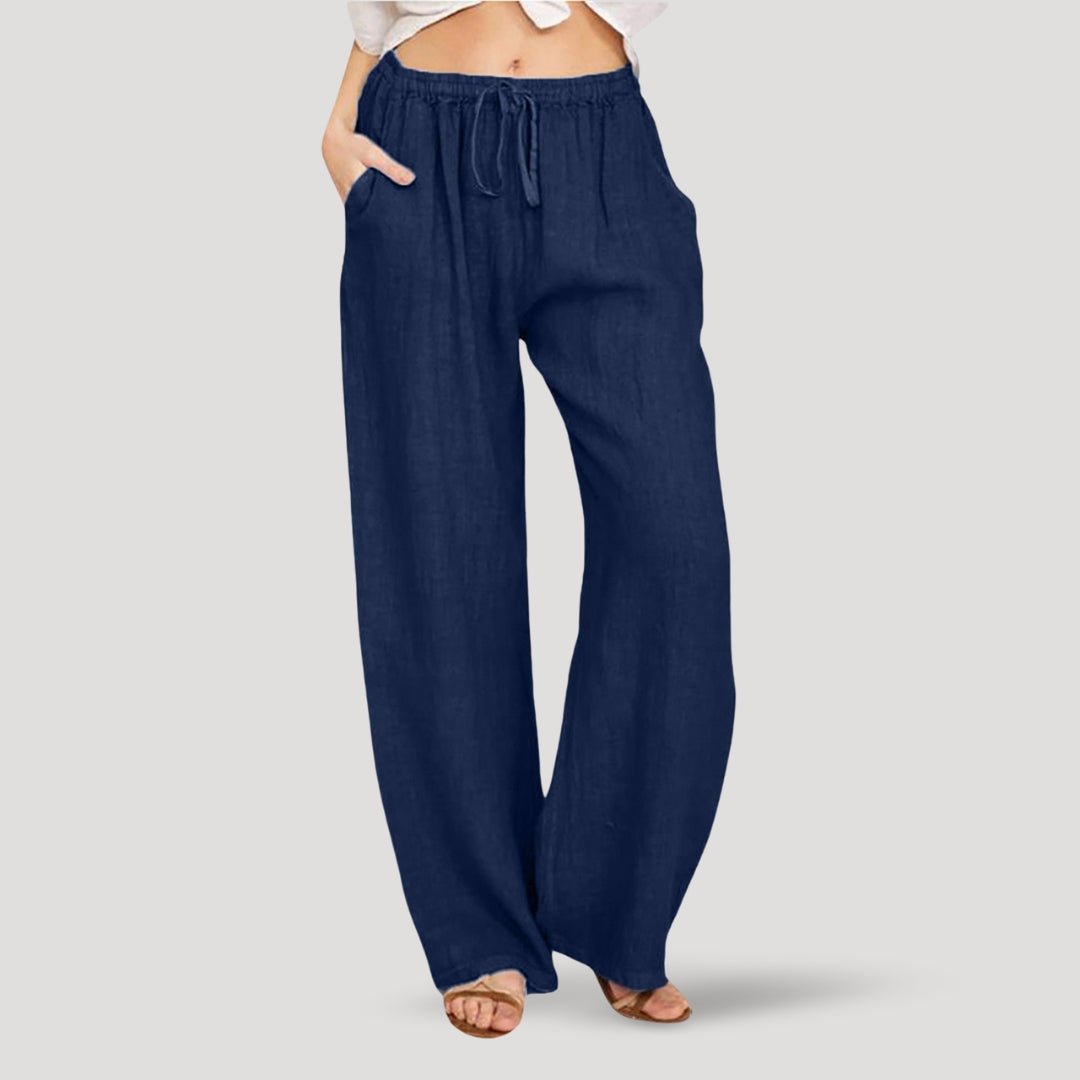 Women’s Casual Trousers | Wide Leg and Drawstring Waist