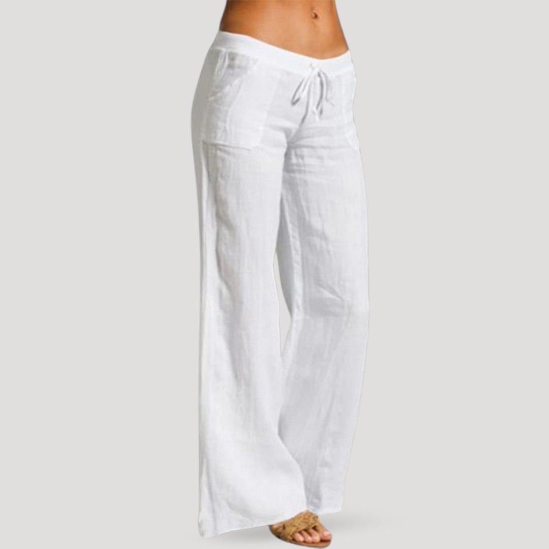 Women’s Casual Trousers | Wide Leg and Drawstring Waist