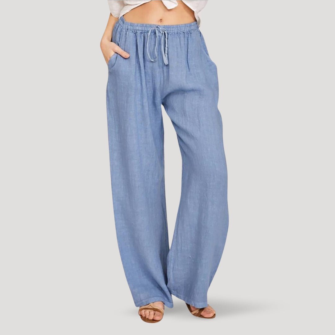 Women’s Casual Trousers | Wide Leg and Drawstring Waist